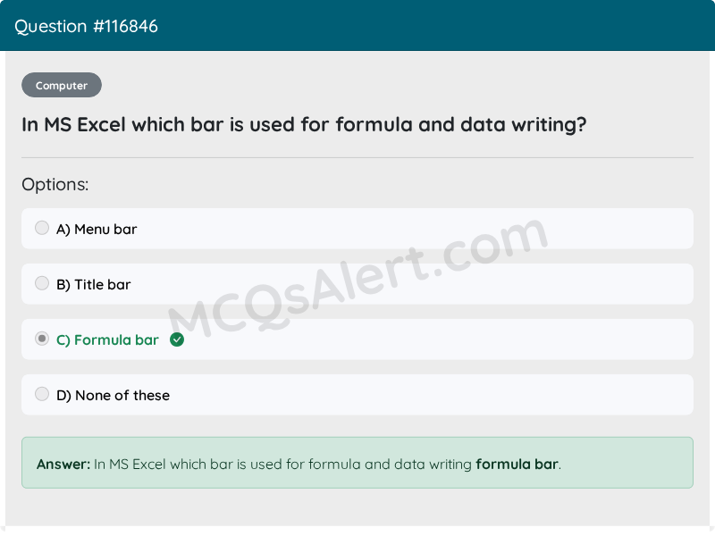 Question Screenshot