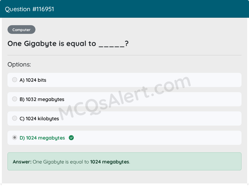 Question Screenshot
