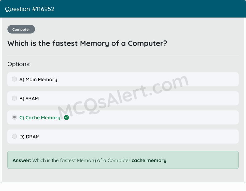 Question Screenshot