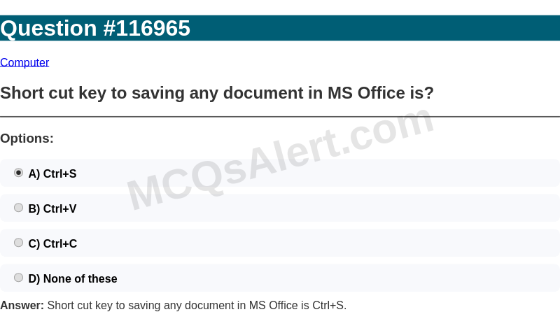 Question Screenshot