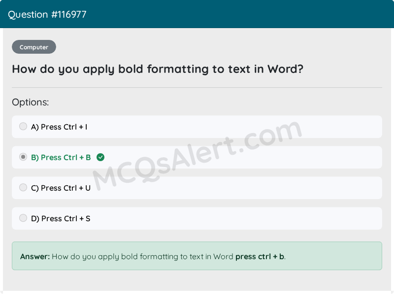 Question Screenshot