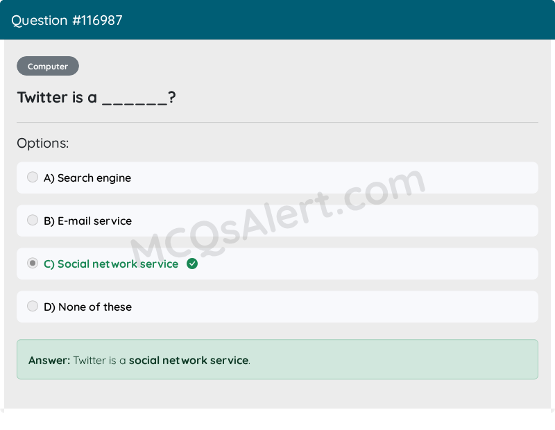 Question Screenshot