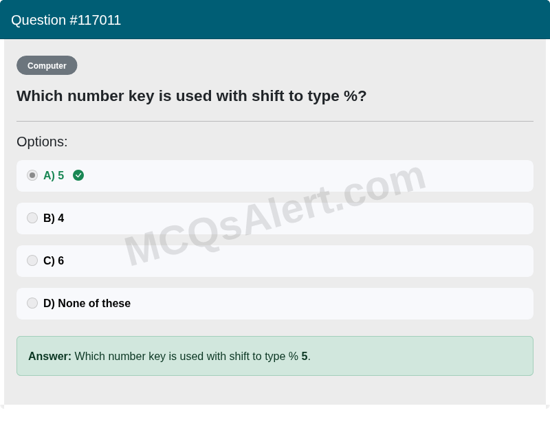 Question Screenshot