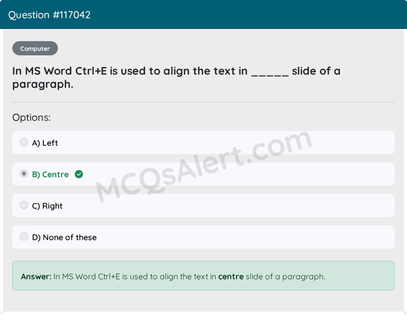 Question Screenshot