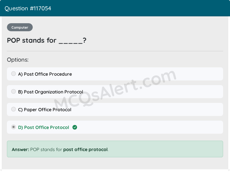 Question Screenshot