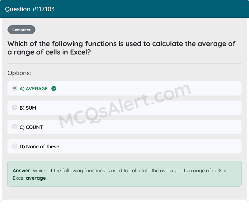 Question Screenshot
