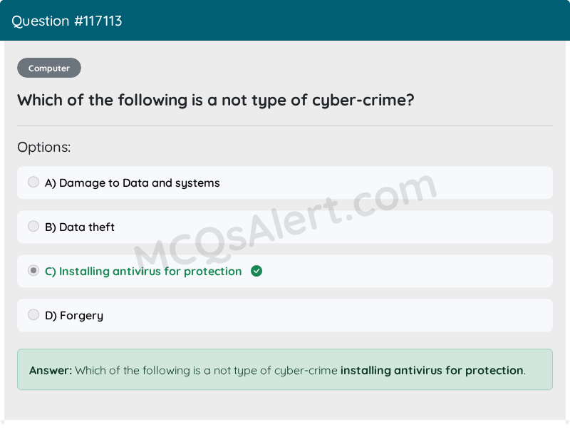 Question Screenshot
