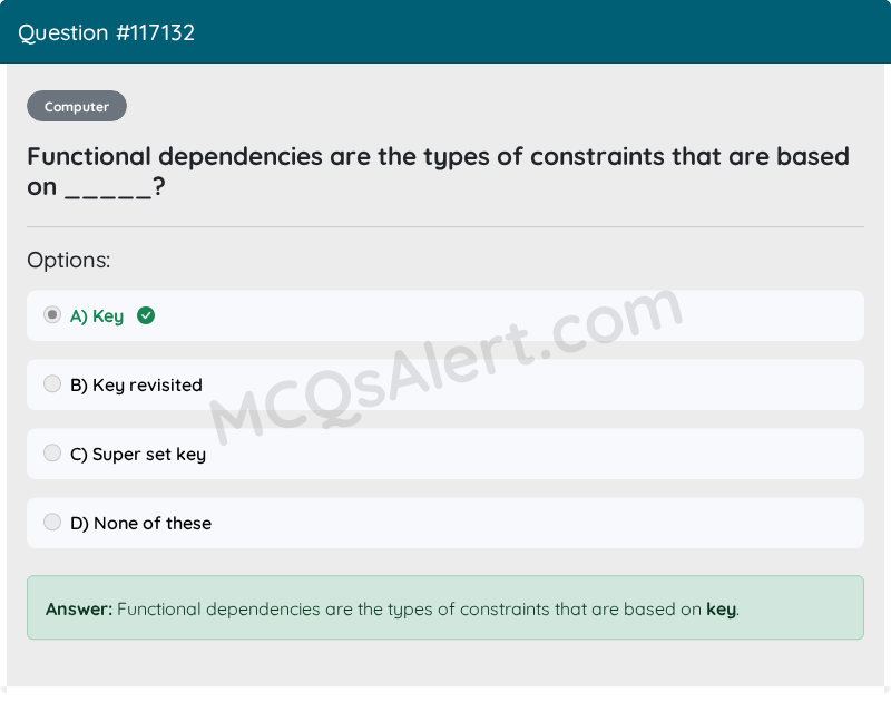 Question Screenshot