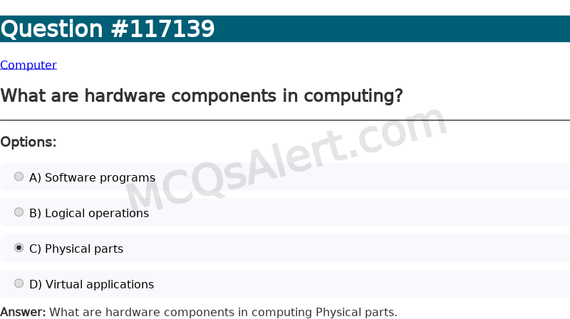 Question Screenshot