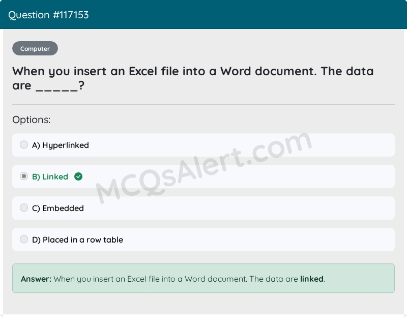 Question Screenshot