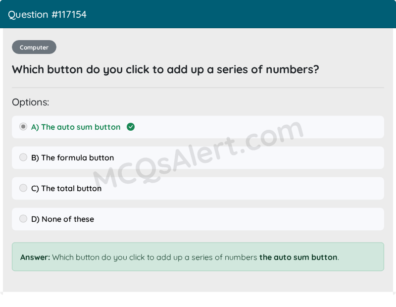 Question Screenshot