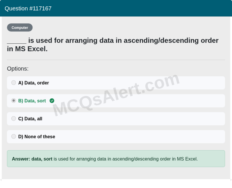 Question Screenshot