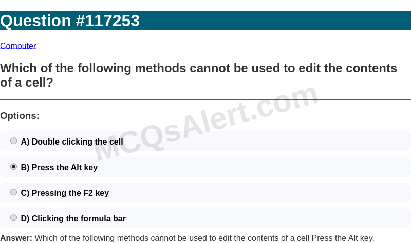 Question Screenshot