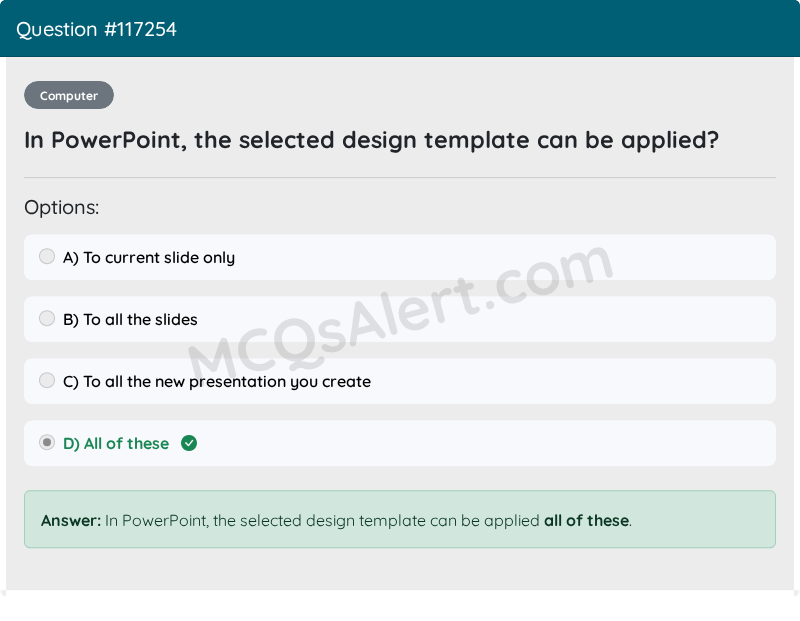 Question Screenshot
