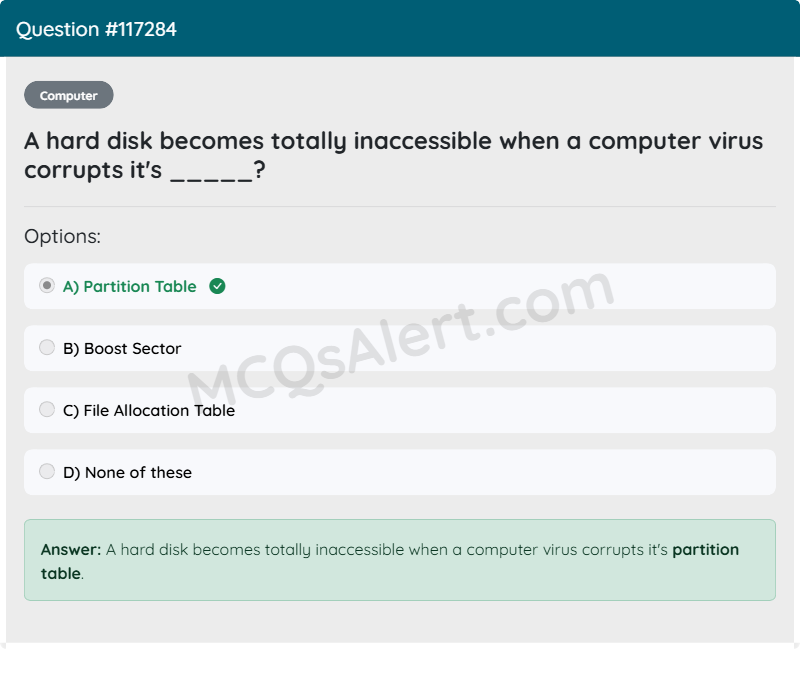 Question Screenshot