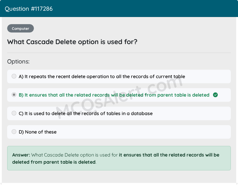 Question Screenshot
