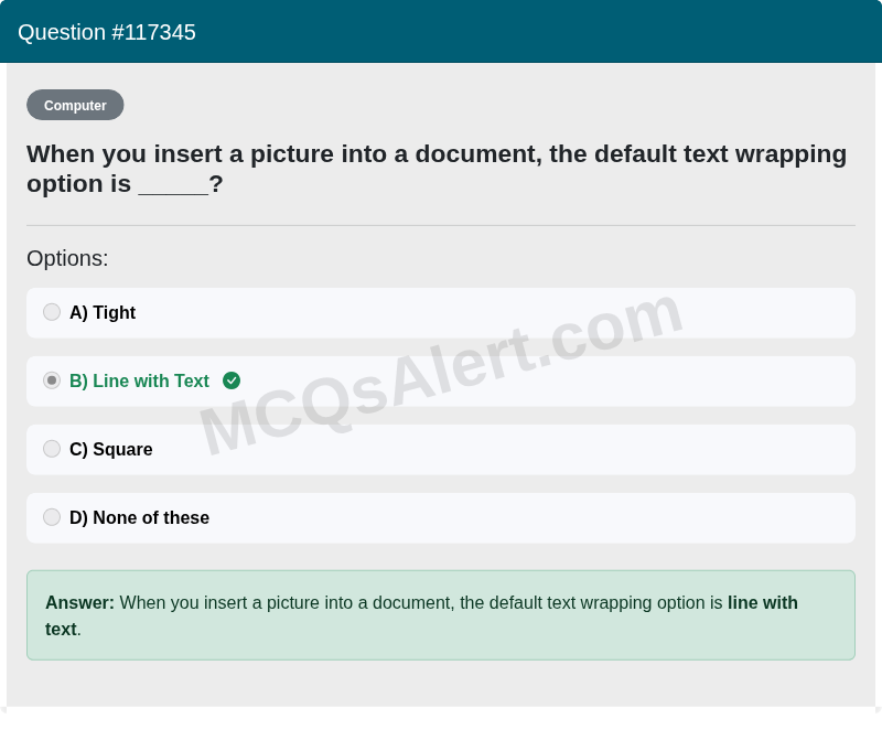 Question Screenshot