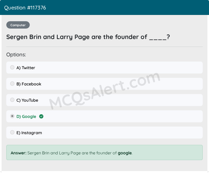 Question Screenshot