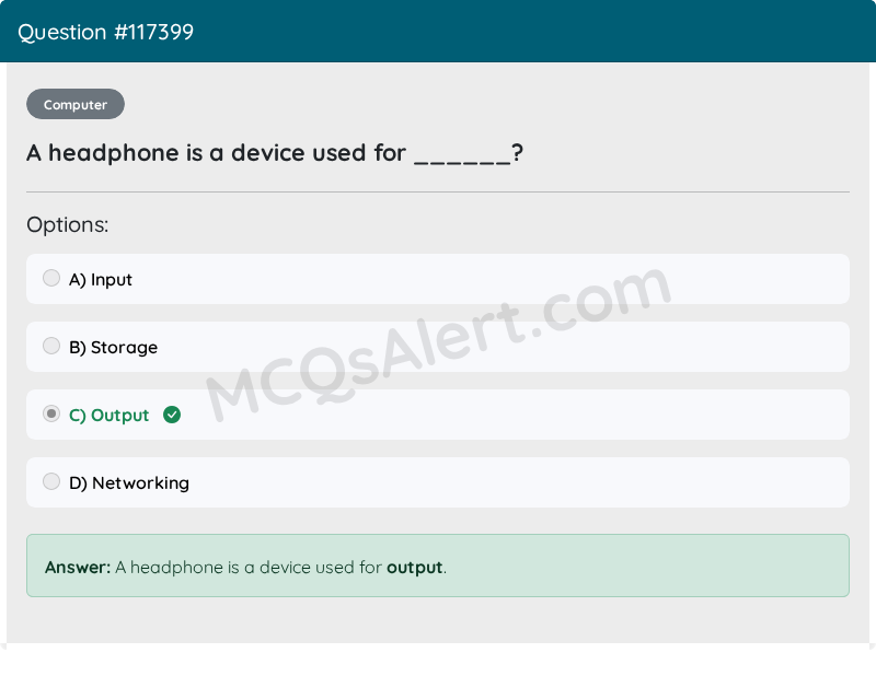 Question Screenshot