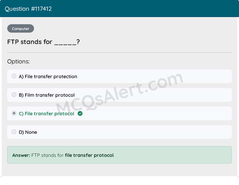 Question Screenshot