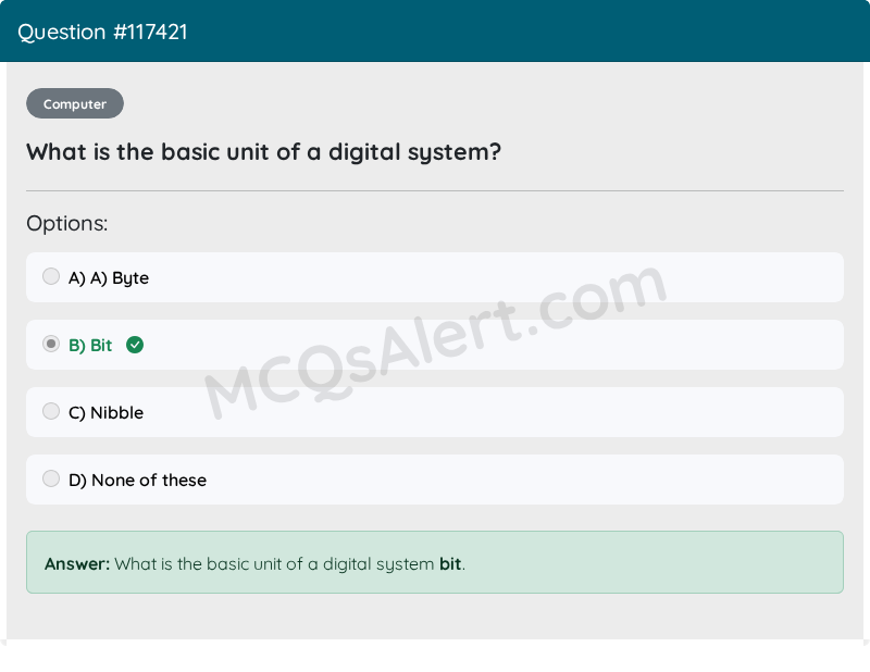 Question Screenshot