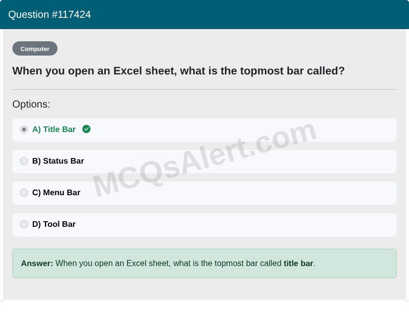 Question Screenshot