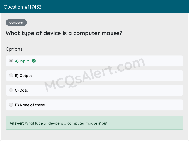 Question Screenshot