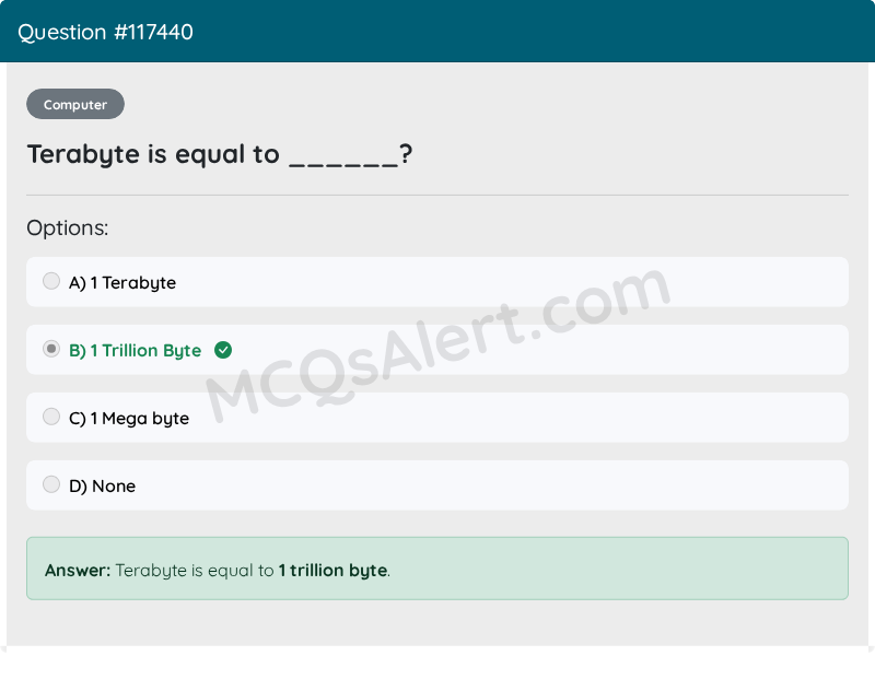 Question Screenshot