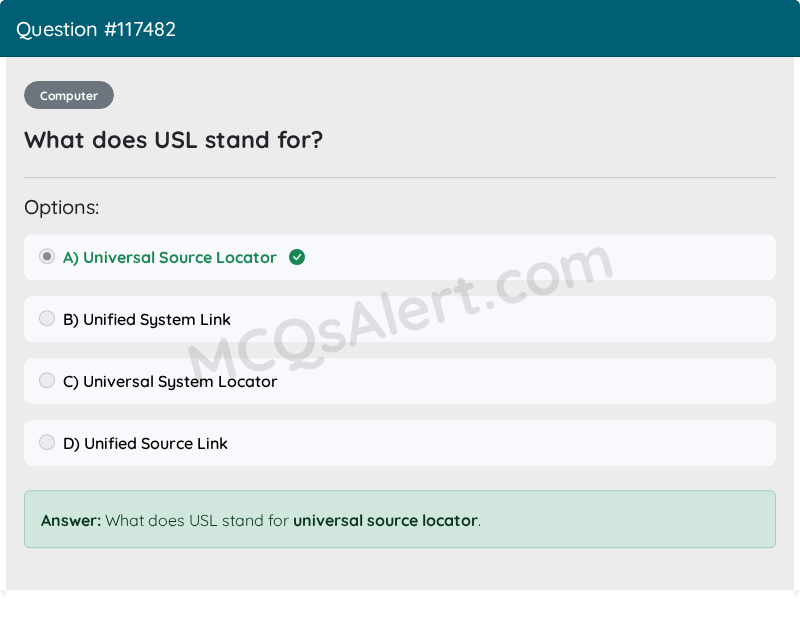 Question Screenshot