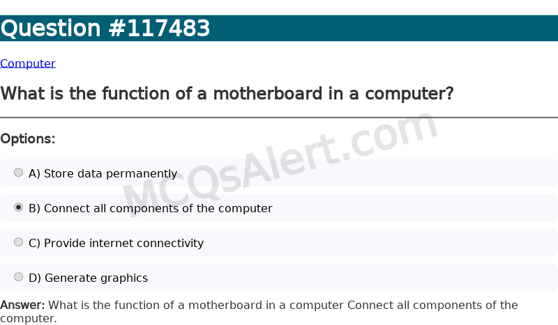 Question Screenshot