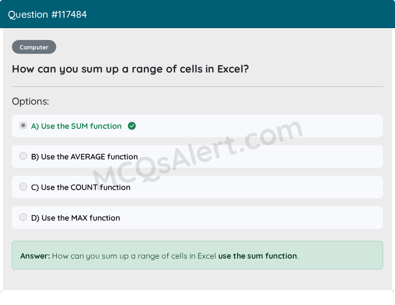 Question Screenshot