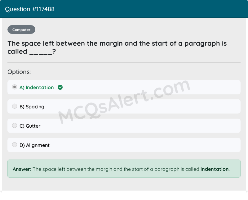 Question Screenshot
