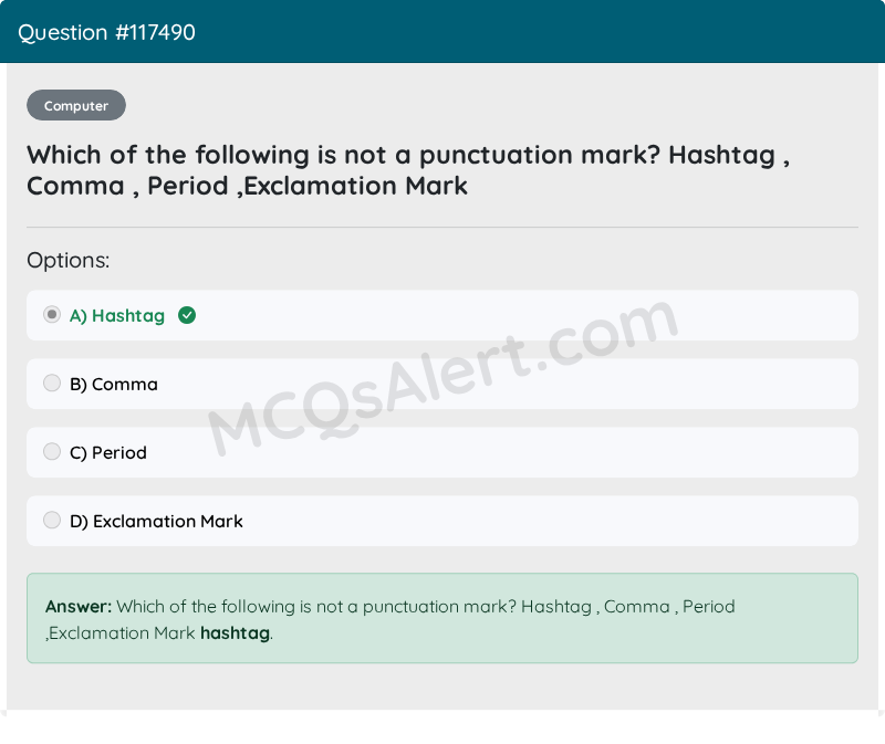 Question Screenshot