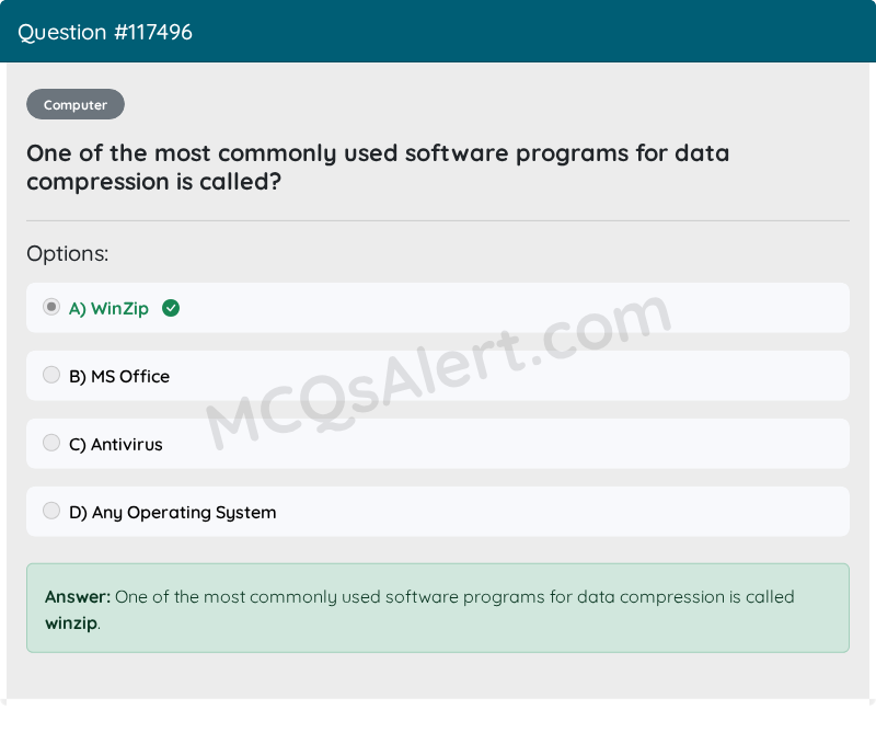 Question Screenshot