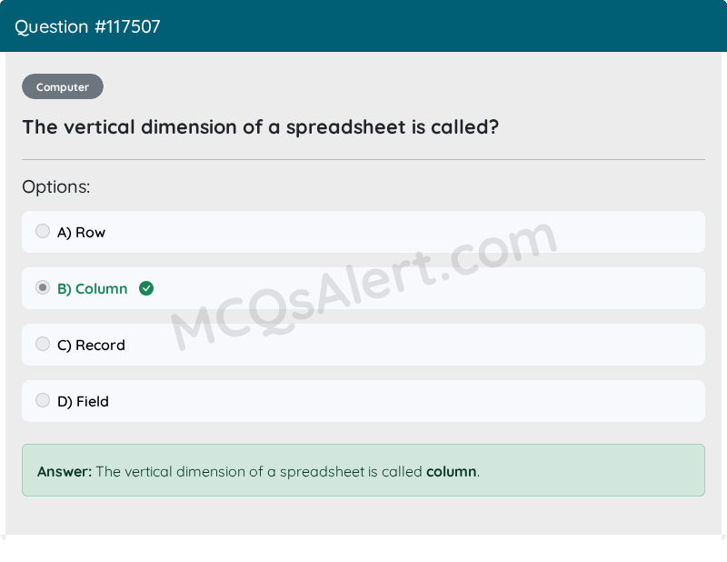 Question Screenshot