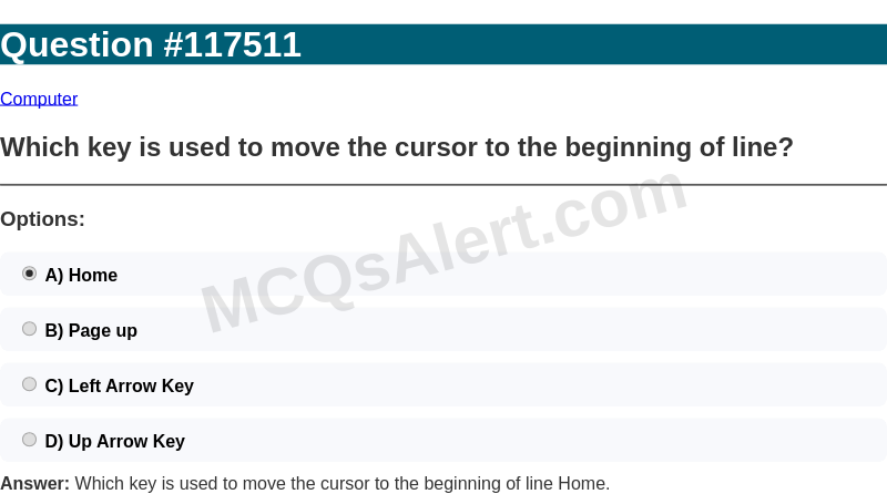 Question Screenshot