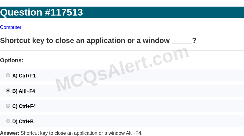 Question Screenshot