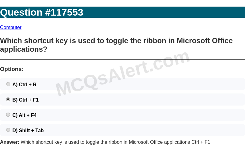 Question Screenshot