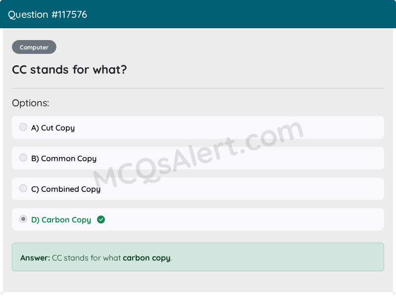 Question Screenshot