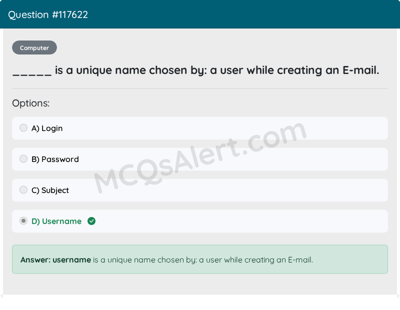 Question Screenshot