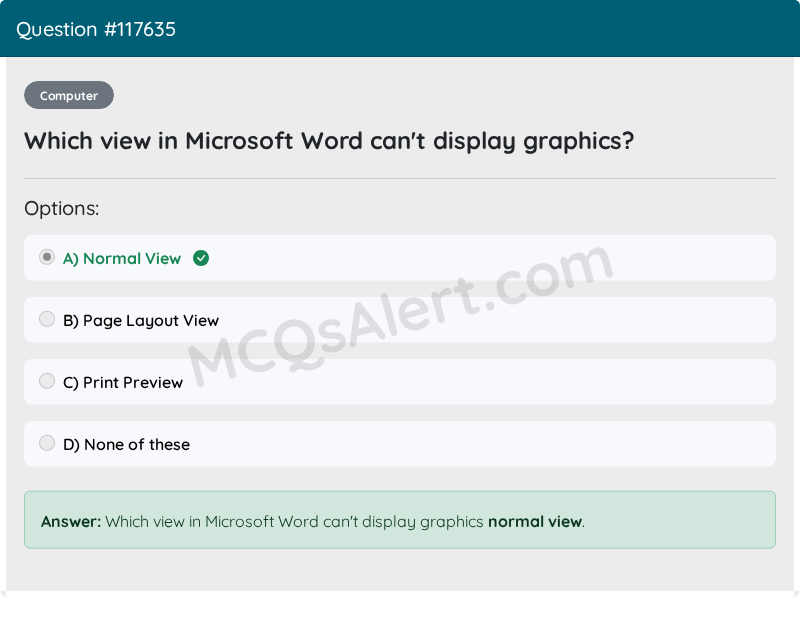 Question Screenshot