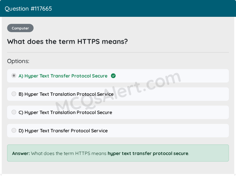Question Screenshot