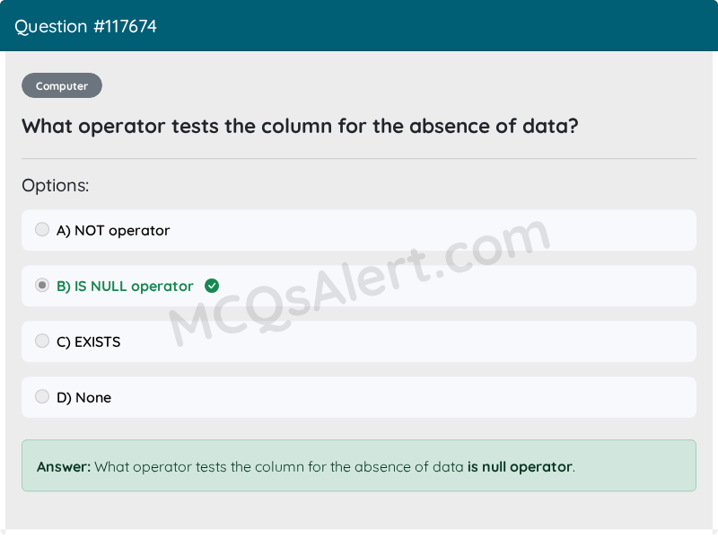 Question Screenshot