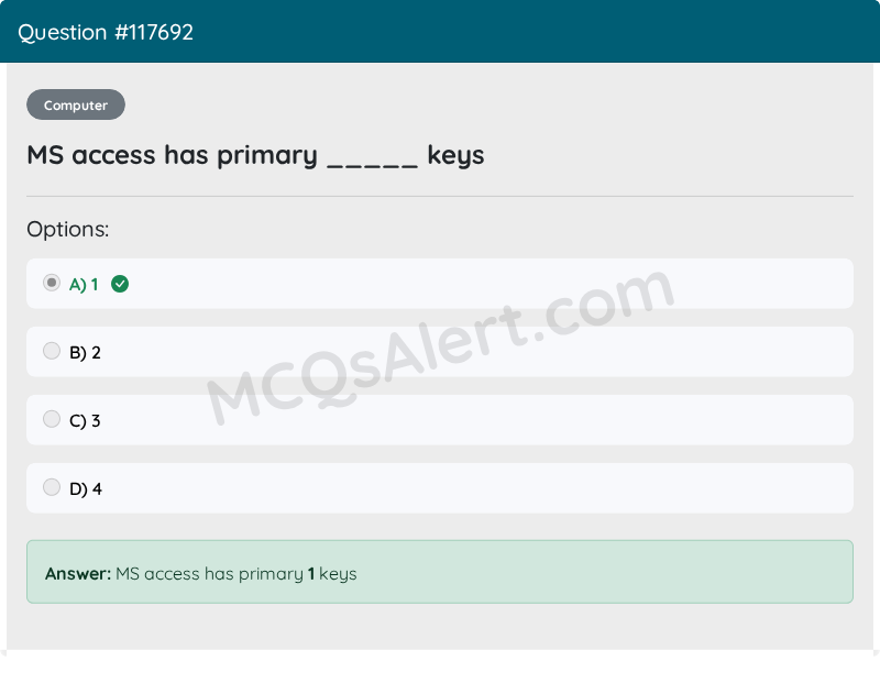 Question Screenshot