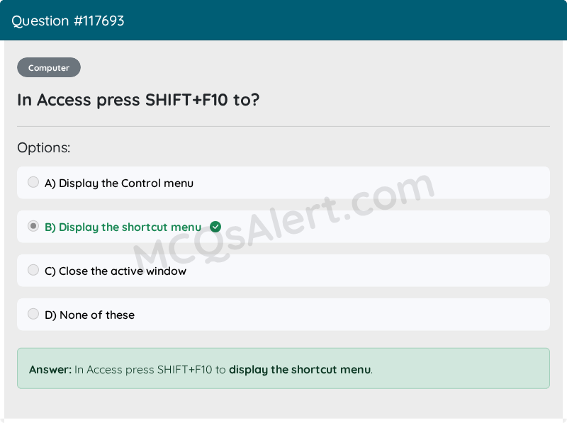 Question Screenshot