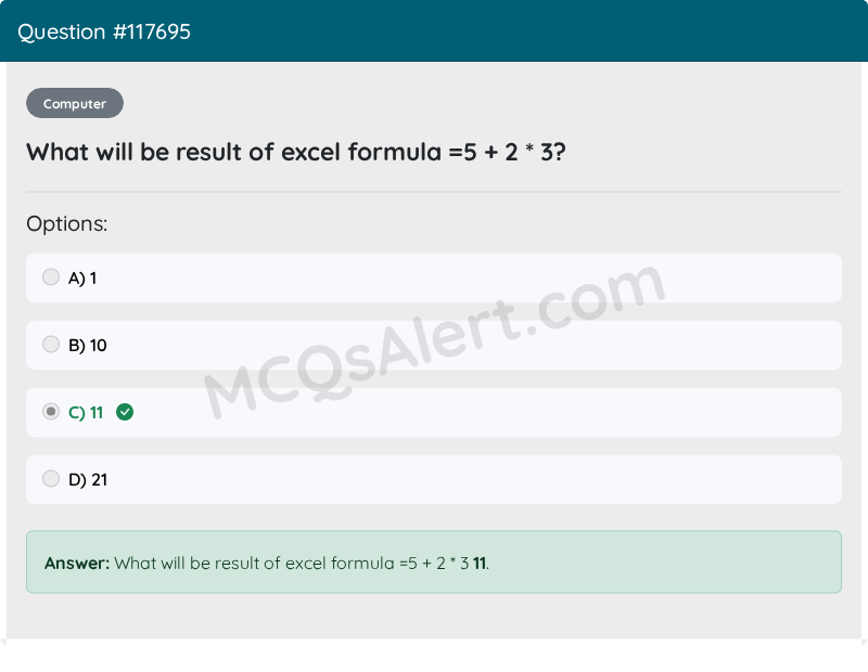 Question Screenshot