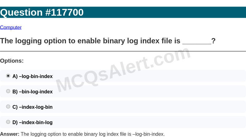 Question Screenshot