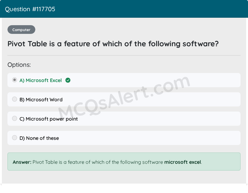 Question Screenshot