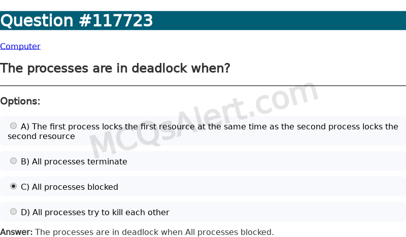 Question Screenshot