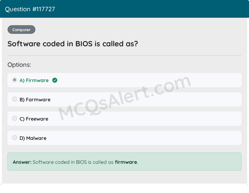 Question Screenshot